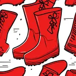 red rain boots image